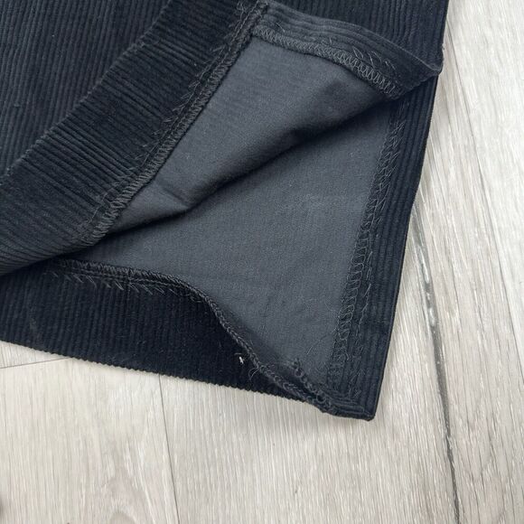 The Kooples Womens Ribbed Velvet Pants Party Evening Wide Black Size 32 READ - Picture 3 of 14